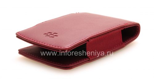 Photogallery for Original-Leder-Kasten-Tasche Kunstleder Tasche für Blackberry, Burgund (Merlot) product