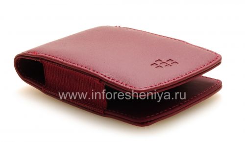 Photogallery for Original-Leder-Kasten-Tasche Kunstleder Tasche für Blackberry, Burgund (Merlot) product
