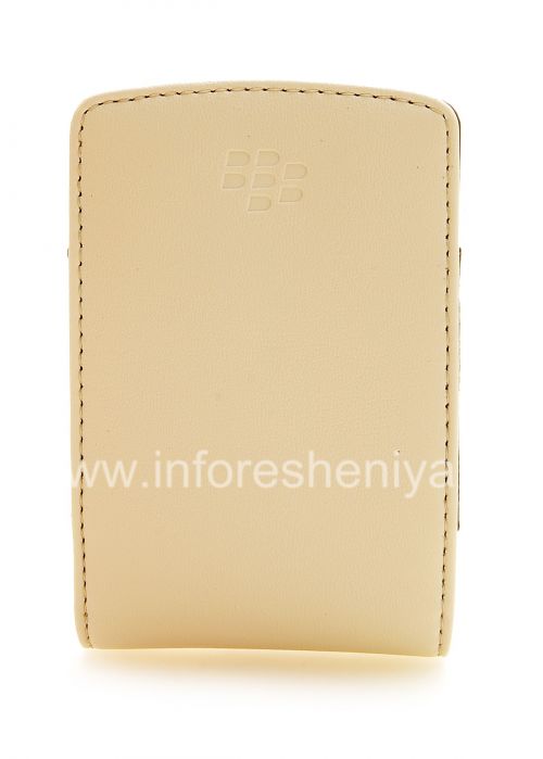 Photogallery for Original-Leder-Kasten-Tasche Kunstleder Tasche für Blackberry, Beige (Sandstein) product