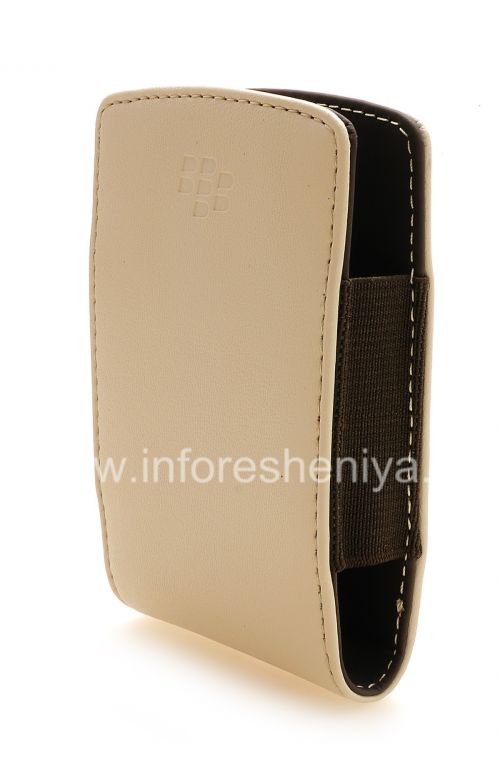 Photogallery for Original-Leder-Kasten-Tasche Kunstleder Tasche für Blackberry, Beige (Sandstein) product