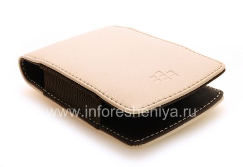 Photogallery for Original-Leder-Kasten-Tasche Kunstleder Tasche für Blackberry, Beige (Sandstein) product