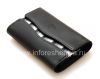 Photo 6 — Original-Ledertasche Tasche mit Gewebeeinlage Lederhülle für Blackberry, Black (Schwarz)