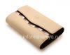 Photo 5 — Funda de cuero original del bolso con inserto de tela en folio de cuero para BlackBerry, Beige (arenisca)