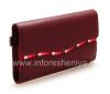 Photo 4 — Original Leather Case Bag with fabric insert Leather Folio for BlackBerry, Merlot