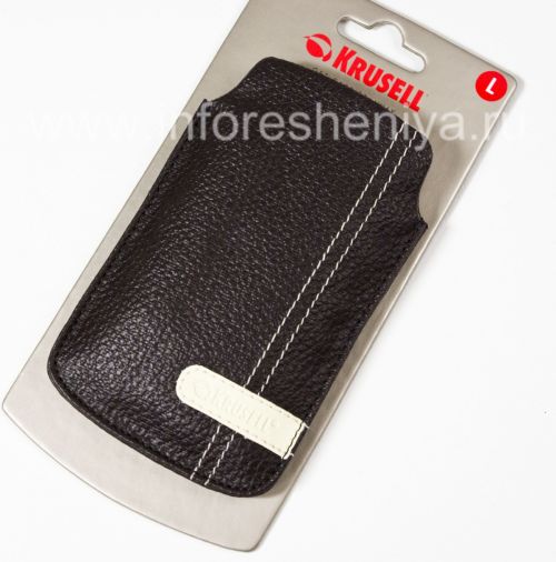 Photogallery for الحقيبة المتنقلة التوقيع جلد حالة الجيب Krusell غايا للبلاك بيري, أسمر product