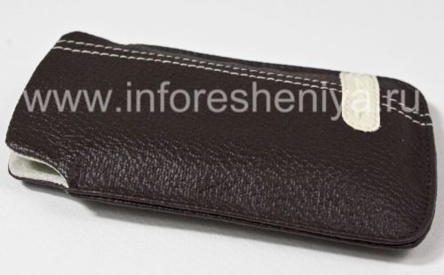 Photogallery for الحقيبة المتنقلة التوقيع جلد حالة الجيب Krusell غايا للبلاك بيري, أسمر product