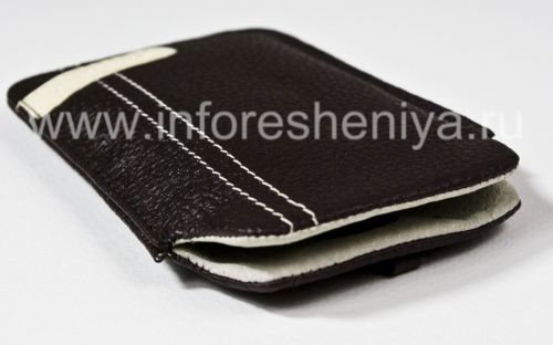 Photogallery for الحقيبة المتنقلة التوقيع جلد حالة الجيب Krusell غايا للبلاك بيري, أسمر product
