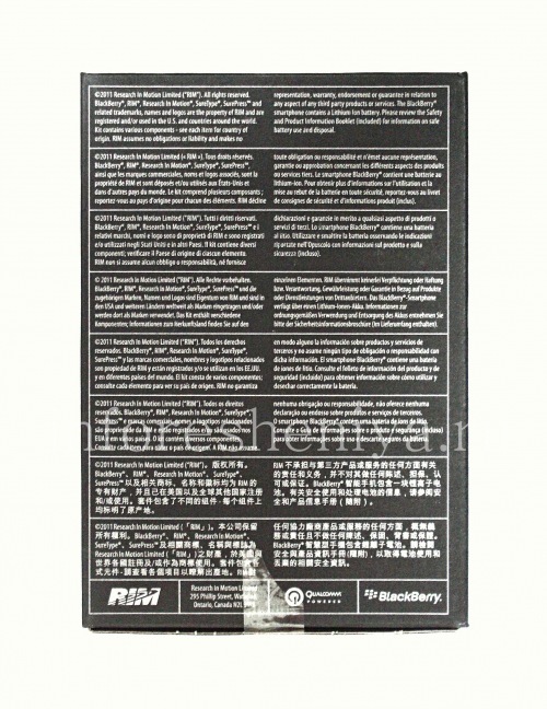 Photogallery for Box Smartphone BlackBerry 9800 / 9810 Torch, Noir, BlackBox product