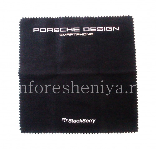 Photogallery for Eksklusif kain Porsche Design untuk membersihkan smartphone BlackBerry, Black (hitam) product