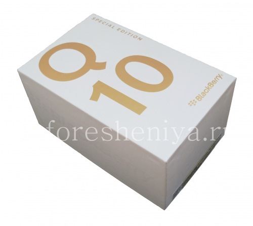 Photogallery for 箱智能手机BlackBerry Q10特别版, 白色/金色 product