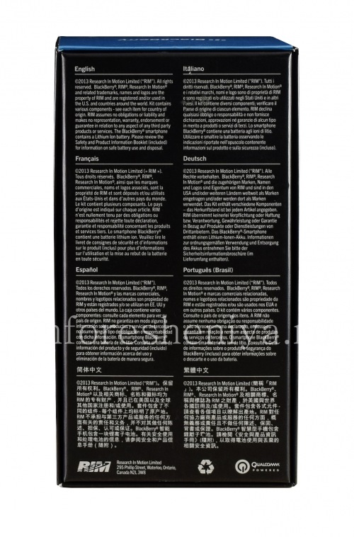 Photogallery for ボックススマートフォンBlackBerry Z10, ブラック product