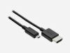 Photo 2 — Die ursprüngliche HDMI-Kabel verbesserte Hochgeschwindigkeits-HDMI-Kabel 6FT Geschwindigkeit für Blackberry, Schwarz