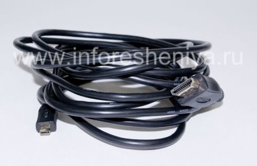 Photogallery for Corporate HDMI-cable Smartphone Experts 10FT for BlackBerry, The black product