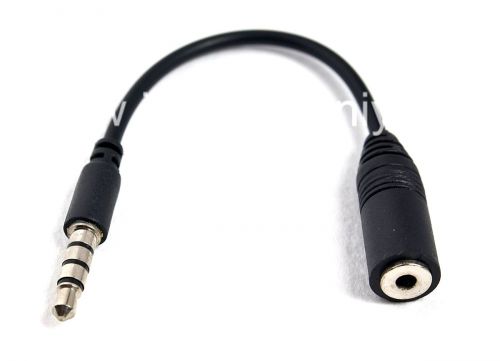 Photogallery for محول مع 3.5mm جاك سماعة الرأس إلى 2.5MM لبلاك بيري, أسود product