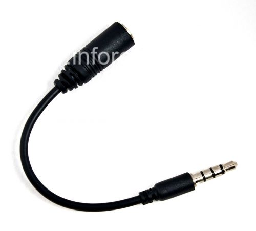Photogallery for محول مع 3.5mm جاك سماعة الرأس إلى 2.5MM لبلاك بيري, أسود product