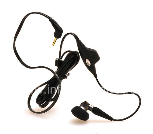 Photogallery for Original de 2,5 mm Auricular mono Mono Bud Auriculares para BlackBerry, Negro product