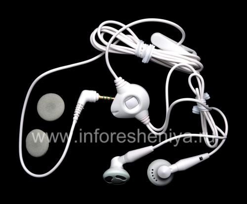 Photogallery for الأصلي سماعة 2.5MM سماعة ستيريو للبلاك بيري, أبيض product
