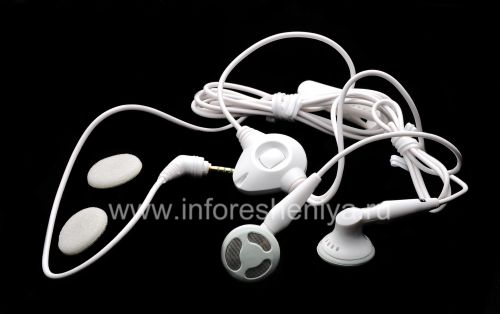 Photogallery for الأصلي سماعة 2.5MM سماعة ستيريو للبلاك بيري, أبيض product