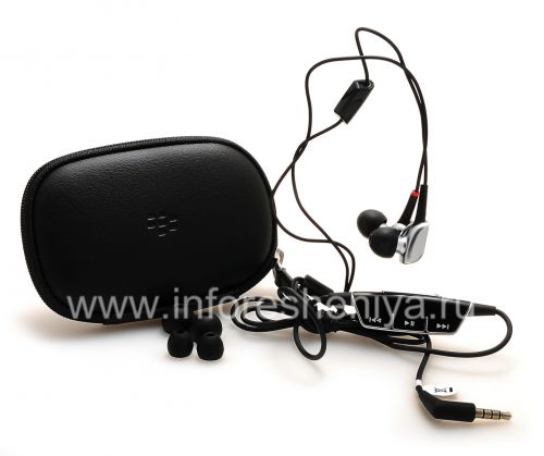 Photogallery for BlackBerry用オリジナルヘッドセット3.5ミリメートルプレミアムマルチメディアステレオヘッドセット, ブラック product