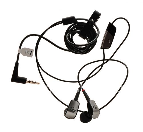 Photogallery for Casque stéréo de qualité supérieure d&#39;origine casque 3,5 mm pour BlackBerry, Noir (Black) product