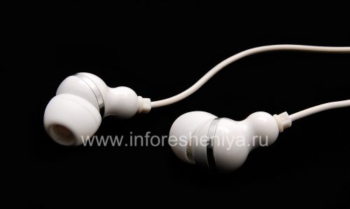 Photogallery for Original White earphone 3.5mm Sound Ukuzihlukanisa earphone Stereo for BlackBerry, White (mbala omhlophe) product