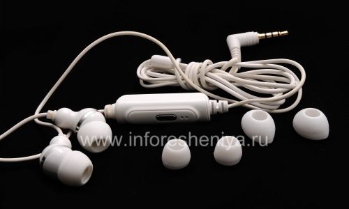 Photogallery for Original White earphone 3.5mm Sound Ukuzihlukanisa earphone Stereo for BlackBerry, White (mbala omhlophe) product