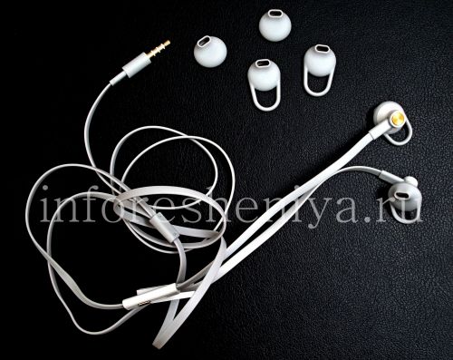 Photogallery for BlackBerry用オリジナルヘッドセットの3.5mmプレミアムステレオヘッドセットスペシャルエディション, ホワイト/ゴールド（ホワイト/ゴールド） product