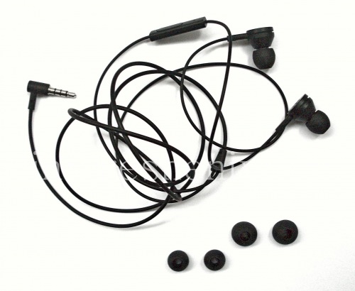 Photogallery for BlackBerry用オリジナルヘッドセット3.5mmプレミアムステレオヘッドセットWS-510, 黒 product