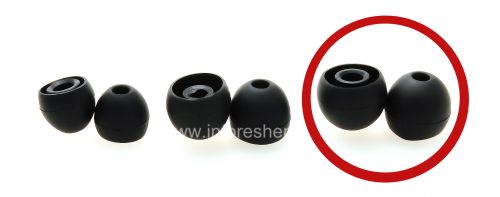 Photogallery for Des bouchons d&#39;oreilles originales BlackBerry Premium Headset, Noir, Grande taille product