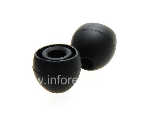 Photogallery for Des bouchons d&#39;oreilles originales BlackBerry Premium Headset, Noir, Grande taille product