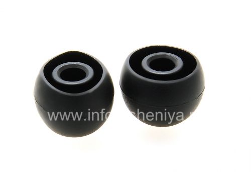 Photogallery for Des bouchons d&#39;oreilles originales BlackBerry Premium Headset, Noir, Grande taille product