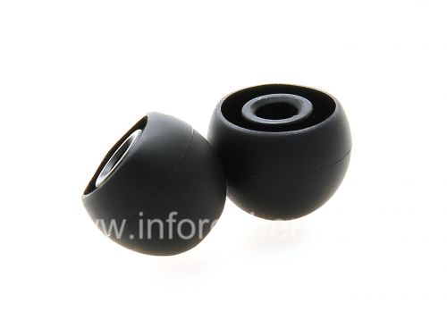 Photogallery for Des bouchons d&#39;oreilles originales BlackBerry Premium Headset, Noir, Grande taille product