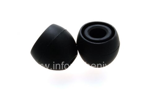 Photogallery for Des bouchons d&#39;oreilles originales BlackBerry Premium Headset, Noir, de petite taille product