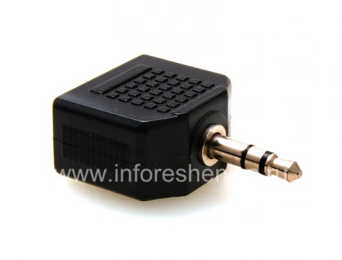 Photogallery for Audio Splitter Y-adaptor untuk BlackBerry, hitam product