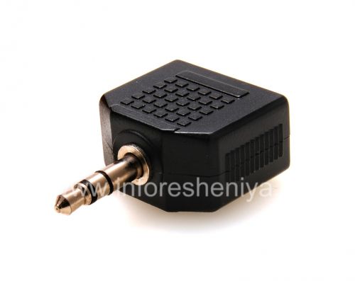 Photogallery for Audio Splitter Y-adaptor untuk BlackBerry, hitam product