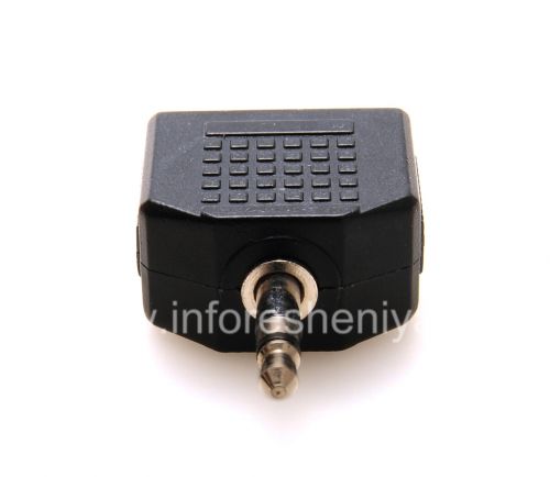 Photogallery for Audio Splitter Y-adaptor untuk BlackBerry, hitam product