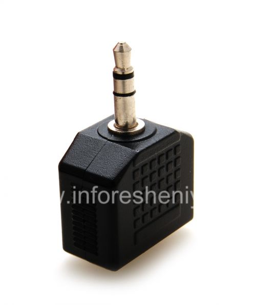 Photogallery for Audio Splitter Y-adaptor untuk BlackBerry, hitam product