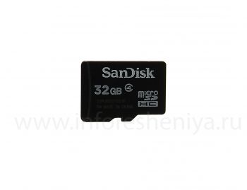 Branded memory card SanDisk Micro SD (microSDHC Class 4) 32GB for BlackBerry