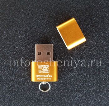 Kecepatan tinggi card reader untuk kartu Micro SD untuk BlackBerry
