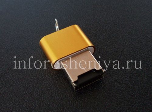 Photogallery for High-speed card reader for Micro SD card for BlackBerry, Gold product