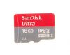 Photo 2 — SanDisk Ponsel Ultra MicroSD Branded kartu memori (microSDHC Class 10 UHS 1) 16GB untuk BlackBerry, Red / Abu-abu