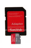 Photo 7 — ब्रांडेड मेमोरी कार्ड सैनडिस्क मोबाइल अल्ट्रा माइक्रोएसडी ब्लैकबेरी के लिए (microSDHC कक्षा 10 UHS 1) 32 जीबी, लाल / ग्रे