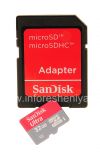 Photo 8 — Branded carte mémoire SanDisk Mobile Ultra MicroSD (microSDHC Class 10 UHS 1) de 32 Go pour les BlackBerry, Rouge / Gris