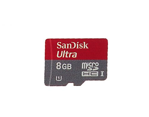 Photogallery for Tarjeta de memoria de la marca SanDisk Mobile Ultra microSD (microSDHC Class 10 UHS 1) 8GB para BlackBerry, Rojo / gris product