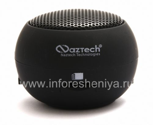Photogallery for Système audio portatif de marque Naztech N15 3.5mm Mini Boom Président pour BlackBerry, Noir (Retour) product