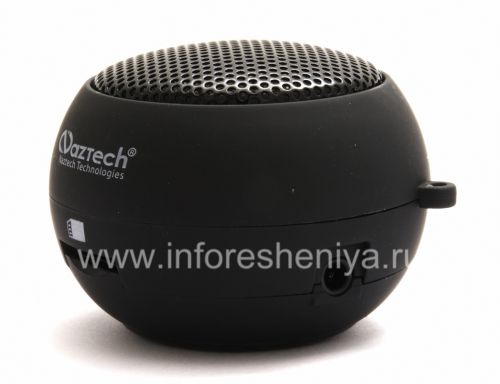 Photogallery for Système audio portatif de marque Naztech N15 3.5mm Mini Boom Président pour BlackBerry, Noir (Retour) product