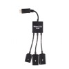 Photo 1 — Universal USB Type C HUB: 2 x USB Type A + MicroUSB pour BlackBerry, noir