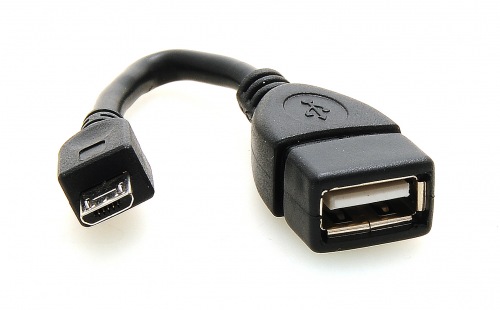 Photogallery for محول سلك microUSB نوع / نوع USB ووتغ للبلاك بيري, أسود product
