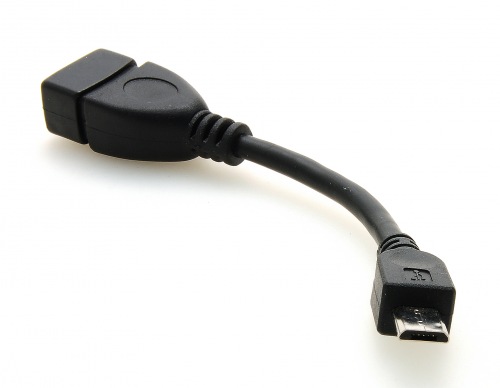 Photogallery for محول سلك microUSB نوع / نوع USB ووتغ للبلاك بيري, أسود product
