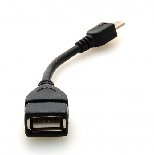 Photogallery for محول سلك microUSB نوع / نوع USB ووتغ للبلاك بيري, أسود product